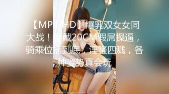 【MP4/HD】爆乳双女女同大战！穿戴20CM假屌操逼，骑乘位插到底，淫骚四溅，各种姿势真会玩