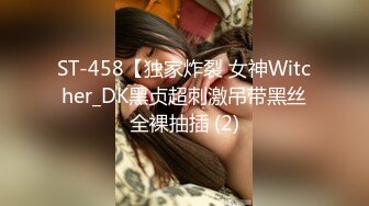 ST-458【独家炸裂 女神Witcher_DK黑贞超刺激吊带黑丝全裸抽插 (2)