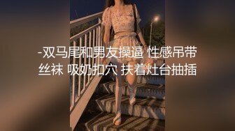 -双马尾和男友操逼 性感吊带丝袜 吸奶扣穴 扶着灶台抽插