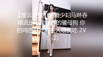 【度云泄密】新疆少妇马琳吞精流出，我是你的骚母狗 你的鸡巴好吃，主人喂我吃 2V！ (2)