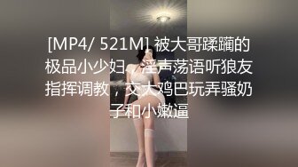 [MP4/ 521M] 被大哥蹂躏的极品小少妇，淫声荡语听狼友指挥调教，交大鸡巴玩弄骚奶子和小嫩逼