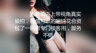 ⚫️⚫️主题酒店上帝视角真实偸拍，颜值可以的姐妹花合资包了一间房专门接客用，服务不错